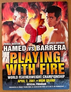 Hamed - Barrera Boxprogramm 4-7-2001 Spielen mit dem Feuer MGM Grand Garden - Bild 1 von 3