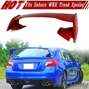 Painted #M7Y Fits Subaru WRX 4th STI Look 4D Sedan Rear Trunk Spoiler 2015-2021 - Picture 1 of 5