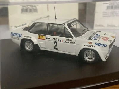 FIAT 131 ABARTH 2nd MONTE CARLO 1977 JC ANDRUET BICHE #2 1/43 CAR MODEL: TROFEU - Image 1 of 4