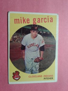 1959 Topps Mike Garcia Cleveland Indians high number