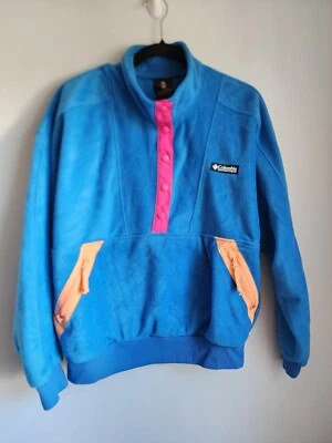 Pullover polar Columbia talla L Wintertrainer azul y rosa Foto 1 de 4
