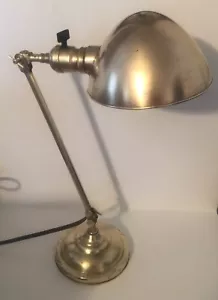 Antique Faries Desk lamp brass Pat. Nov 10, 1908 Dual Articulated - Picture 1 of 14