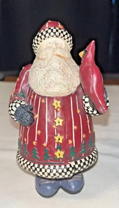 DEBBIE MUMM CARDINAL SANTA 6 INCH FIGURINE , AMCAL, NUMBERED - Picture 1 of 7
