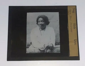 Mrs. May Joiner Roselle NJ Antique Glass Magic Lantern Slide Historical Portrait - Picture 1 of 2