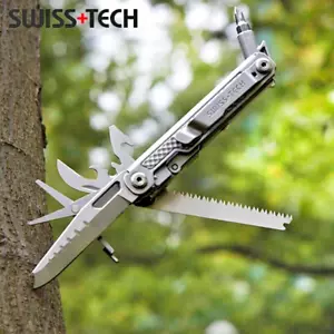 SWISS TECH 11 en 1 Mini Multi Herramienta Cuchillo Plegable EDC Exterior Cuchillo de Bolsillo Herramienta - Imagen 1 de 19
