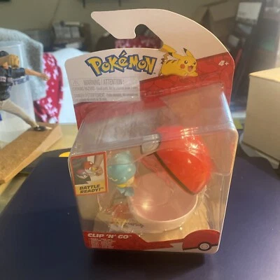 Jazwares Pokemon Clip n Carry Pokeball Quaxly con Poké Ball Juego de figuras de batalla Foto 1 de 3