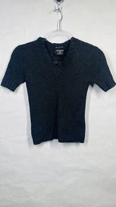 POLO Jeans Italian 100% Merino Wool Sweater Girls Size Small Heather Gray - Picture 1 of 7