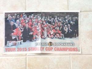Chicago Blackhawks Stanley Cup 3rd Championship Daily Herald Newspaper 6/21/15 - Picture 1 of 5
