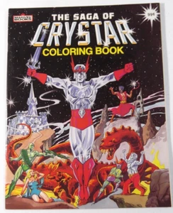 Libro para colorear CRYSTAR Crystal Warrior de colección 1986 Marvel, figura Remco SIN USAR - Imagen 1 de 5