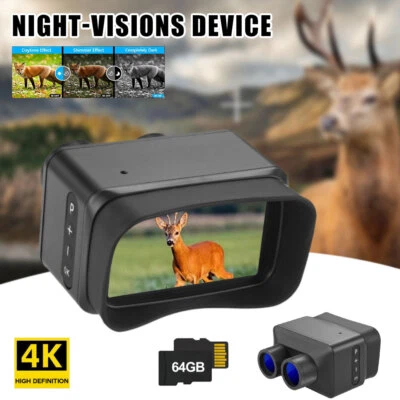 4K Night Vision Device Binocular Telescope 5X Zoom USB Rechargeable For Hunting  - Image 1 of 4