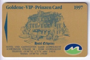 CARTE / CARD HOTEL CLE KEY .. ALLEMAGNE LUDWIGLUST ERBPRINZ VIP GOLD MAGNETIQUE - Imagen 1 de 2