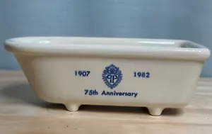 Vintage The Plaza Seifenschale Porzellan 1907 bis 1982 75 Jahre Jubiläum - Bild 1 von 9