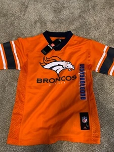 Youth Denver Broncos Orange Jersey Boys size M 10/12 New with Tags - Picture 1 of 5