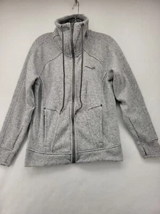 AVALANCHE WOMENS ACTIVEWEAR JACKET GRAY MEDIUM M FULL ZIP LADIES LOGO - Picture 1 of 12