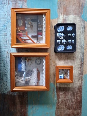 4x Reutter Wandbilder Porzellan Miniaturen - Bild 1 von 4