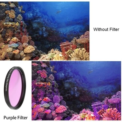 Action Camera 52Mm Nd Lens Filter Red Yellow Purple Kit For 9/10 Divi HLF - Image 1 of 4