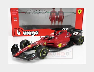 1:18 BURAGO Ferrari F1-75 #16 2022 Charles Leclerc Yellow Wheels BU16811LE - Photo 1/2