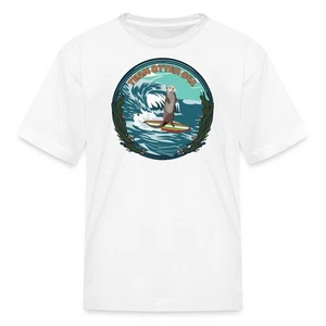 Team Otter 841 / Funny Surfing Otter Kids' T-Shirt - Picture 1 of 10