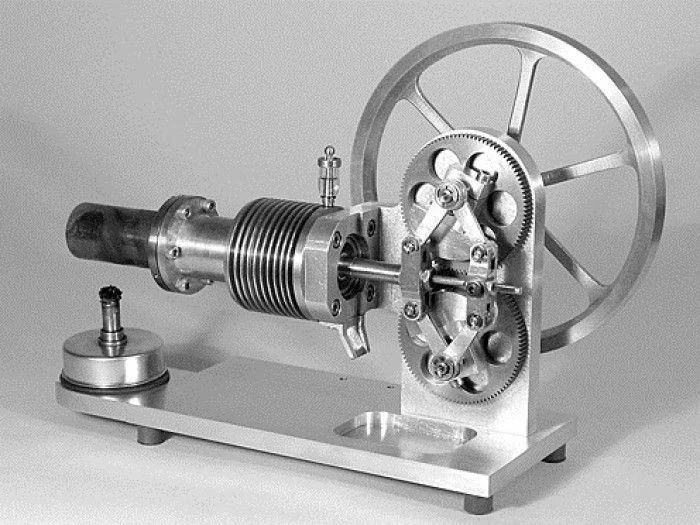 Bauplan Stirling-Motor mit Rhombentriebwerk Modellbauplan Motormodell - Bild 1 von 1