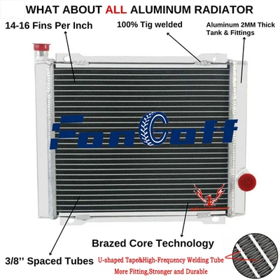 Radiador de aluminio 709200286 compatible con Can Am Outlander 450 500 650 800 1000 2012-2018 Foto 1 de 4