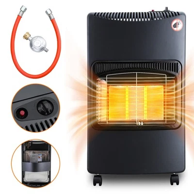 Gasheizung Infrarot Mit Rädern Gasheizer Heizstrahler Gasofen Heizgerät 4200W - Bild 1 von 4