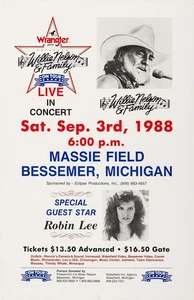 Willie Nelson and Family on Tour at the Massie Field Eclipse Prod Framed Poster - Picture 1 of 2