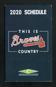 Atlanta Braves--Programma tascabile 2020--con allenamento primaverile--Impresa - Foto 1 di 2