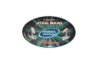 Star Wars Episodio 1 Pinball Promo Pin Back - Imagen 1 de 2