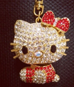 Crystal Glass Hello Kitty Charm - Picture 1 of 2