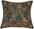 Throw Pillow Cover - Animals with Aristoloches Green - 19x19 in Tapestry Cushion