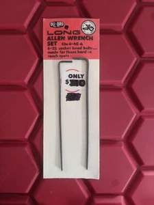 Du-Bro Long Allen Wrench Set Fits 4-40 & 6/32 Socket Head (2 Size) RC Tool - Photo 1 sur 1