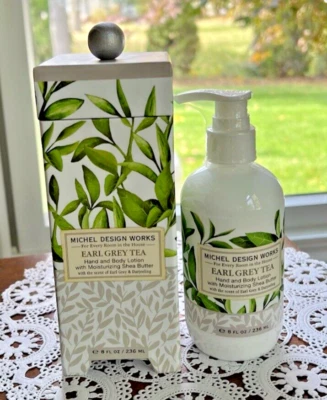 Michel Design Earl 灰色茶手部身体乳液保湿乳木果油新品 — 第 1/4 张图片