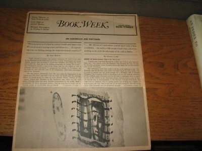 1965 Chicago Sun-Times Bellow & Cooke on J.F.K., Hemingway, Edel, Harrington - Image 1 of 4
