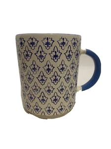 Tommy Bahama Nautical Blue & White Coffee Mug Tea Cup Ceramic Nautical Print - Picture 1 of 11