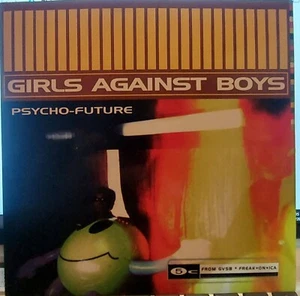 GIRLS AGAINST BOYS 7" PSYCHO FUTURE / MAGATTRACTION ORANGE VINYL AKASHIC 1997 - Imagen 1 de 2