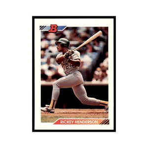 1992 Bowman Rickey Henderson Baseball Cards #166 - Picture 1 of 3