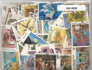 Lot  de 300 timbres d'Inde - Imagen 1 de 1