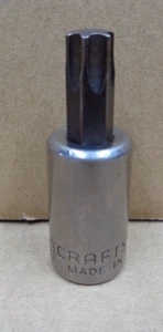 Vtg CRAFTSMAN Tools USA ~ 3/8" Drive 42667 GK Series T-50 Torx Bit Driver Socket - Picture 1 of 4