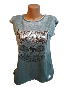 Superdry Mujer Camiseta Talla S Color Gris Logo - Imagen 1 de 12