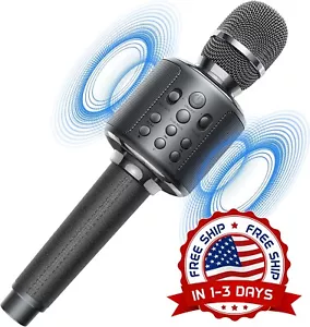 Micrófono De Karaoke Para Niños Y Adultos Inalámbrico Bluetooth Para Fiestas NEW - Picture 1 of 8