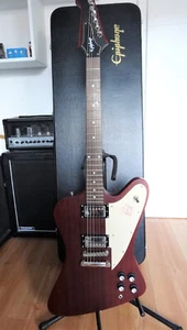 Epiphone Firebird Studio 2010 Satin Worm Cherry Red Limited -E-Gitarre- E-Guitar - Bild 1 von 10