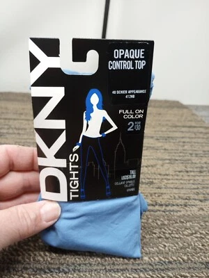 DKNY 412NB Grande/Large Tall Light Opaque Control Top Tights NWT - Image 1 of 4