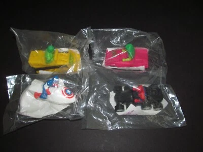 Vintage Hardees Marvel Super Hero's Vehicles Set de 4 NIP Foto 1 de 2