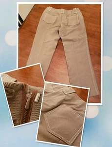 Vtg Thick Gabardine Pants Slacks Workwear 60s Trousers White Stag Austria Ski - Picture 1 of 12