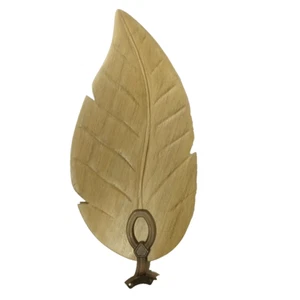 Hampton Bay Wood Palm Leaf Ceiling Fan Blade Replacement with Arms 5 Pcs SET - Picture 1 of 9