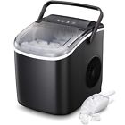 AGLUCKY Ice Maker Countertop, Make 26Lbs ice / 24H, Ice Cubes Ready in 6-8 min.
