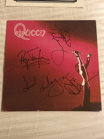 Autographed Queen Album, "Queen" Signed By All Including ￼￼Freddie Mercury ￼ Cover