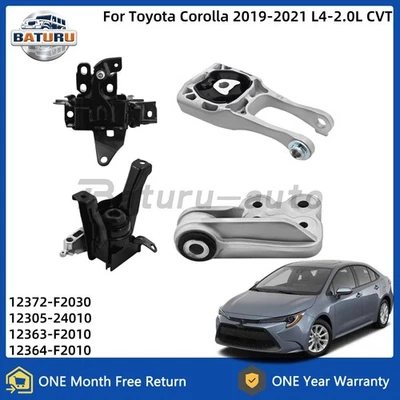 Engine Mounts & Automatic Trans Mount For Toyota Corolla 2019-21 L4-2.0L CVT NEW - Image 1 of 4