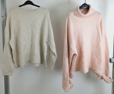 M&S Collection Women's Jumper Bundle 2Pcs Size XL Blush Knit NEW F2 - Image 1 of 4