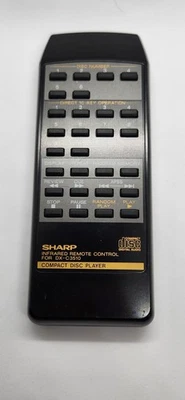 Controle remoto infravermelho Sharp para DX-C3510 player de disco compacto não testado - Imagem 1 de 4